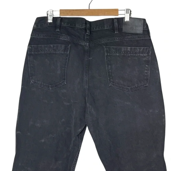 Harley Davidson Mens Black Denim Boot-Cut Jeans Size 40 x 34 Moto